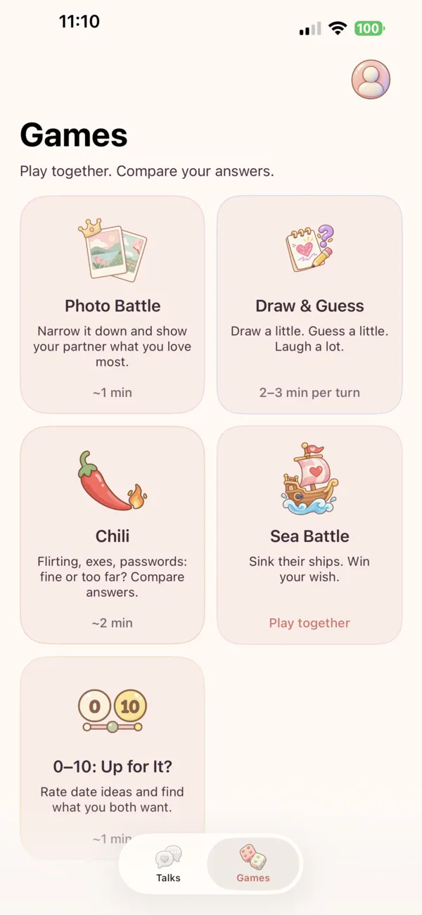 Games for two in Lovy
